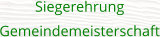 Siegerehrung Gemeindemeisterschaft