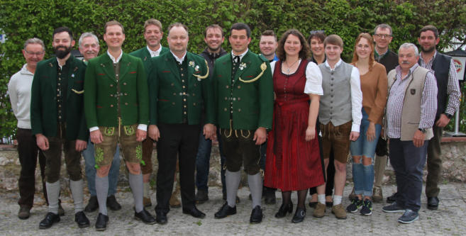 die Vorstandschaft der Altschützen Fridolfing